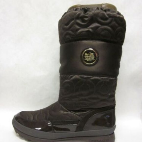 COACH "Drexel" A7274 Chocolate Brown Boots - Picture 1 of 8